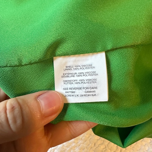 J.Crew Green Faux Wrap Dress - Picture 6 of 8